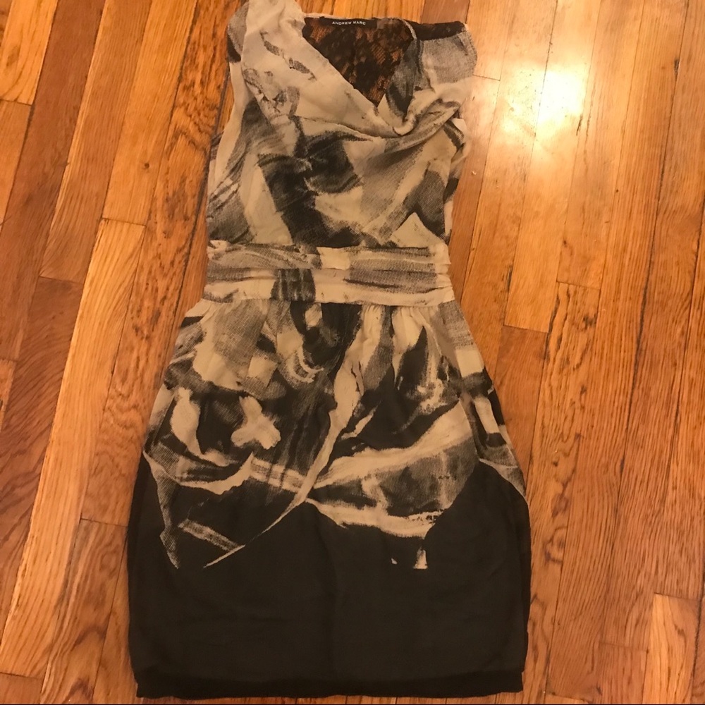 Andrew Marc silk mini dress